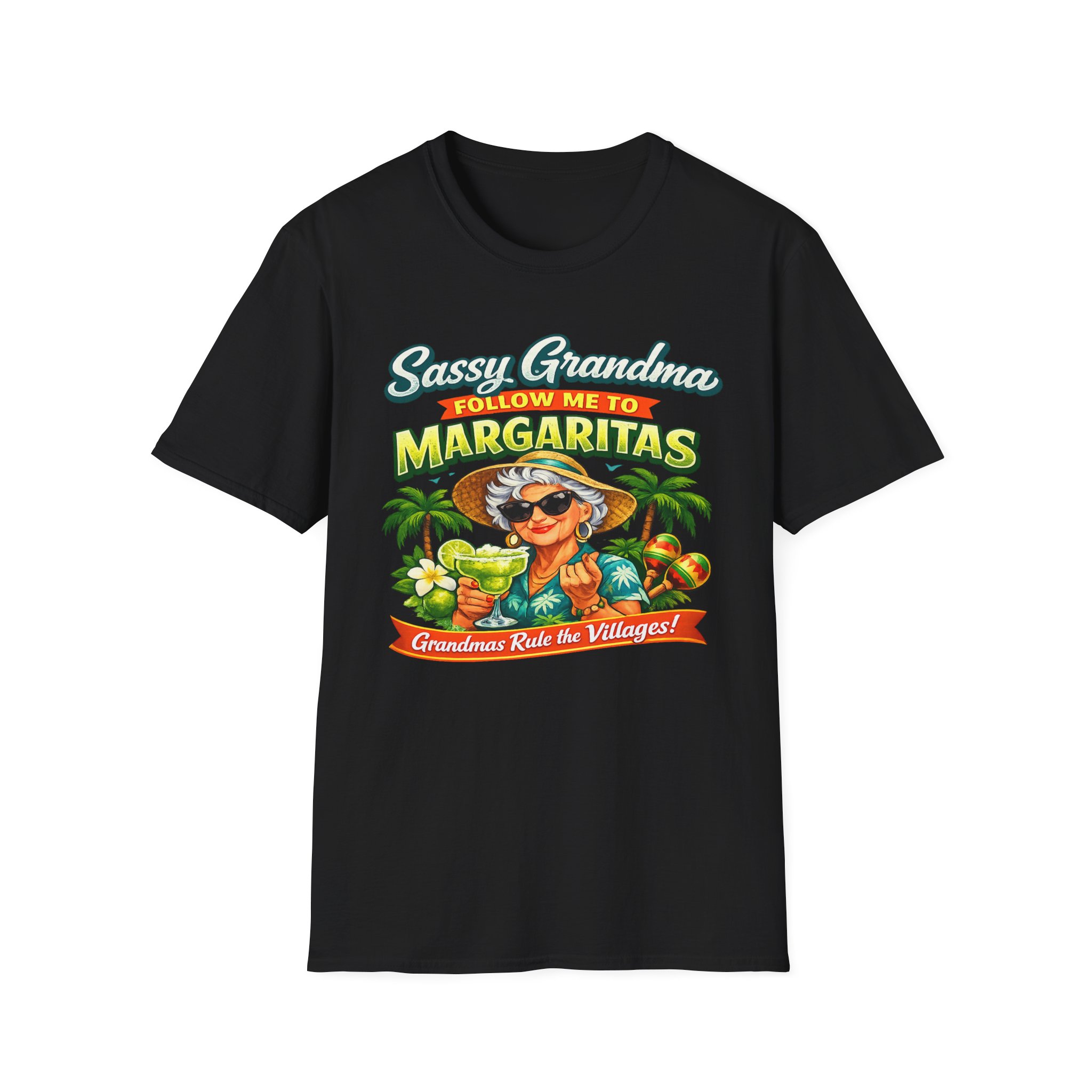 Sassy Grandma Margaritas Tee | The Villages, Florida tshirt | Bold Retirement Party T-Shirt | Villages Grandma | SassyUsa | Sassy Granny - Image 6