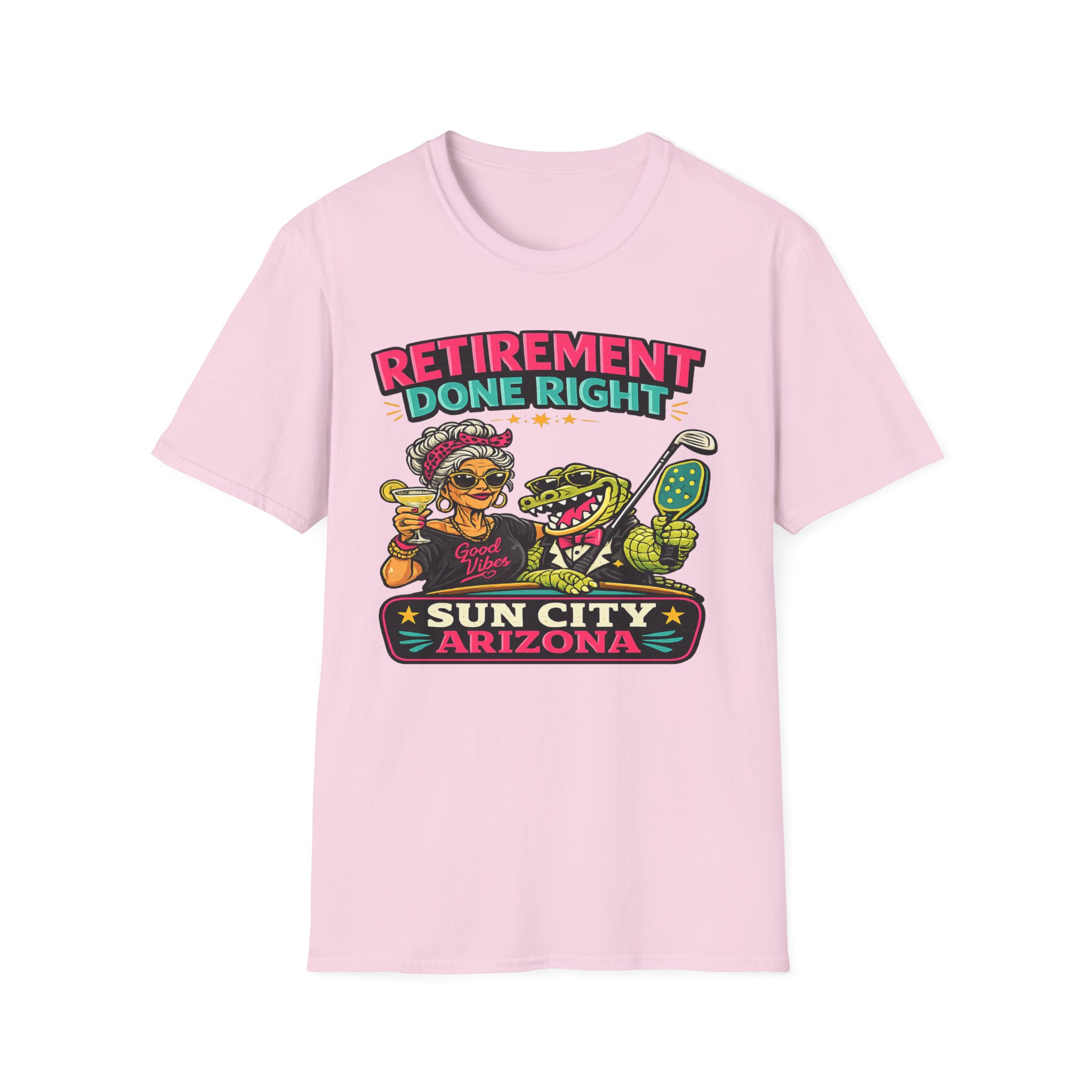 Retirement Done Right | Funny Sun City Arizona Shirt | Sassy Retiree Tee, Golf & Pickleball Lifestyle Gift | Sun City Arizona | SassyUSA | Retiree Pickleball - Image 16
