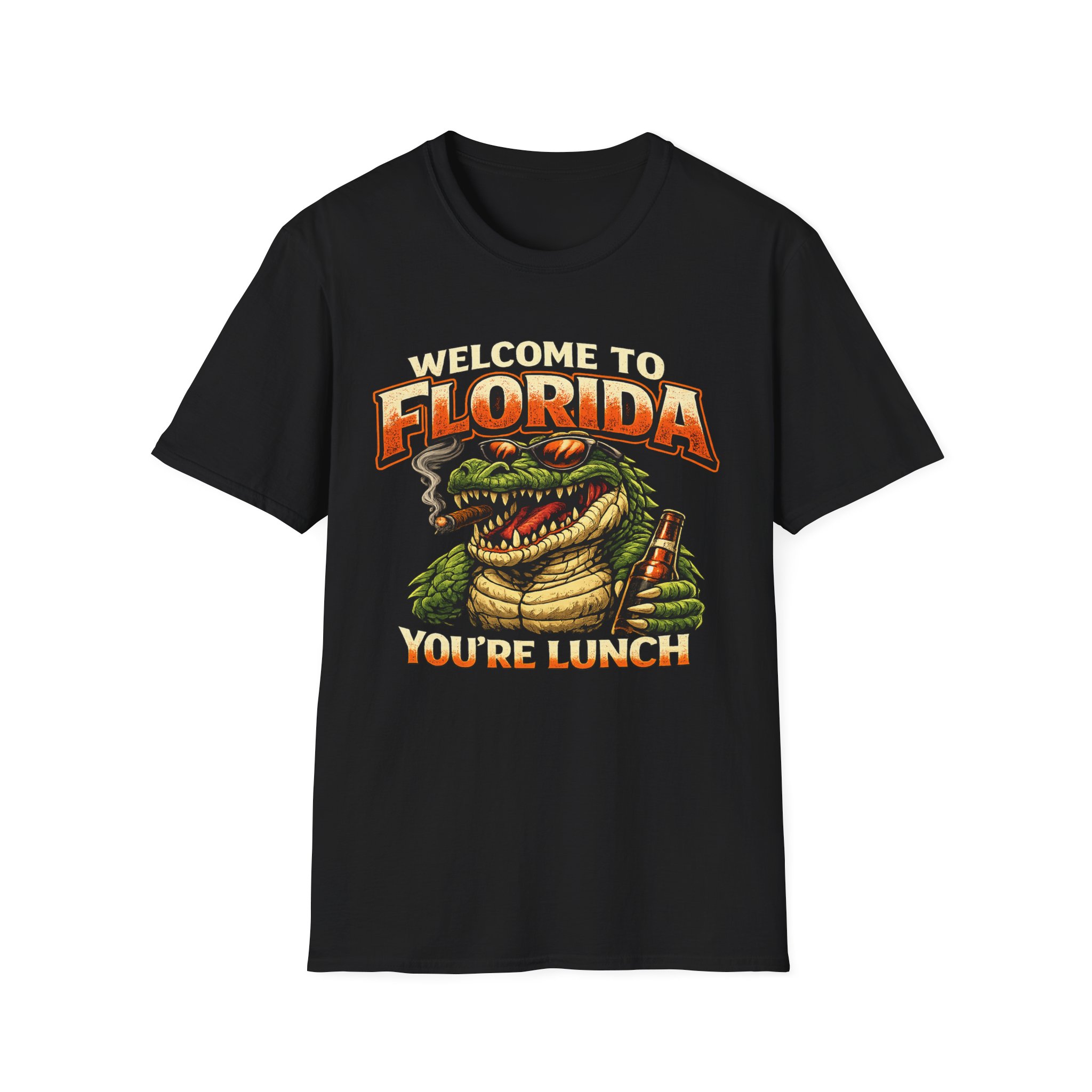 Welcome to Florida You're Lunch Shirt – Funny Alligator T-Shirt, Florida Humor Tee, Gator Graphic Shirt, Tourist Gift, Florida Gators