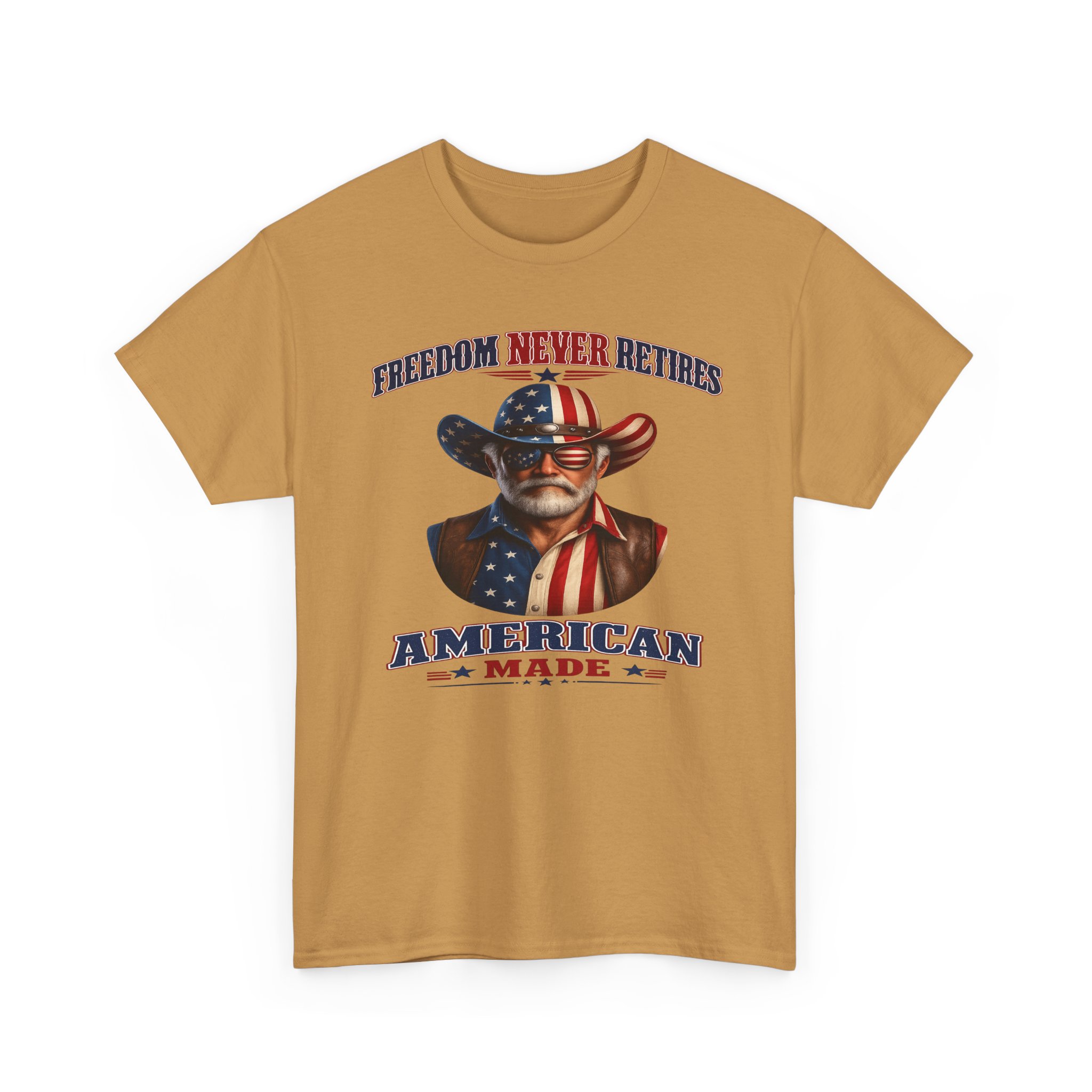 Freedom Never Retires Patriotic Tee - Image 15