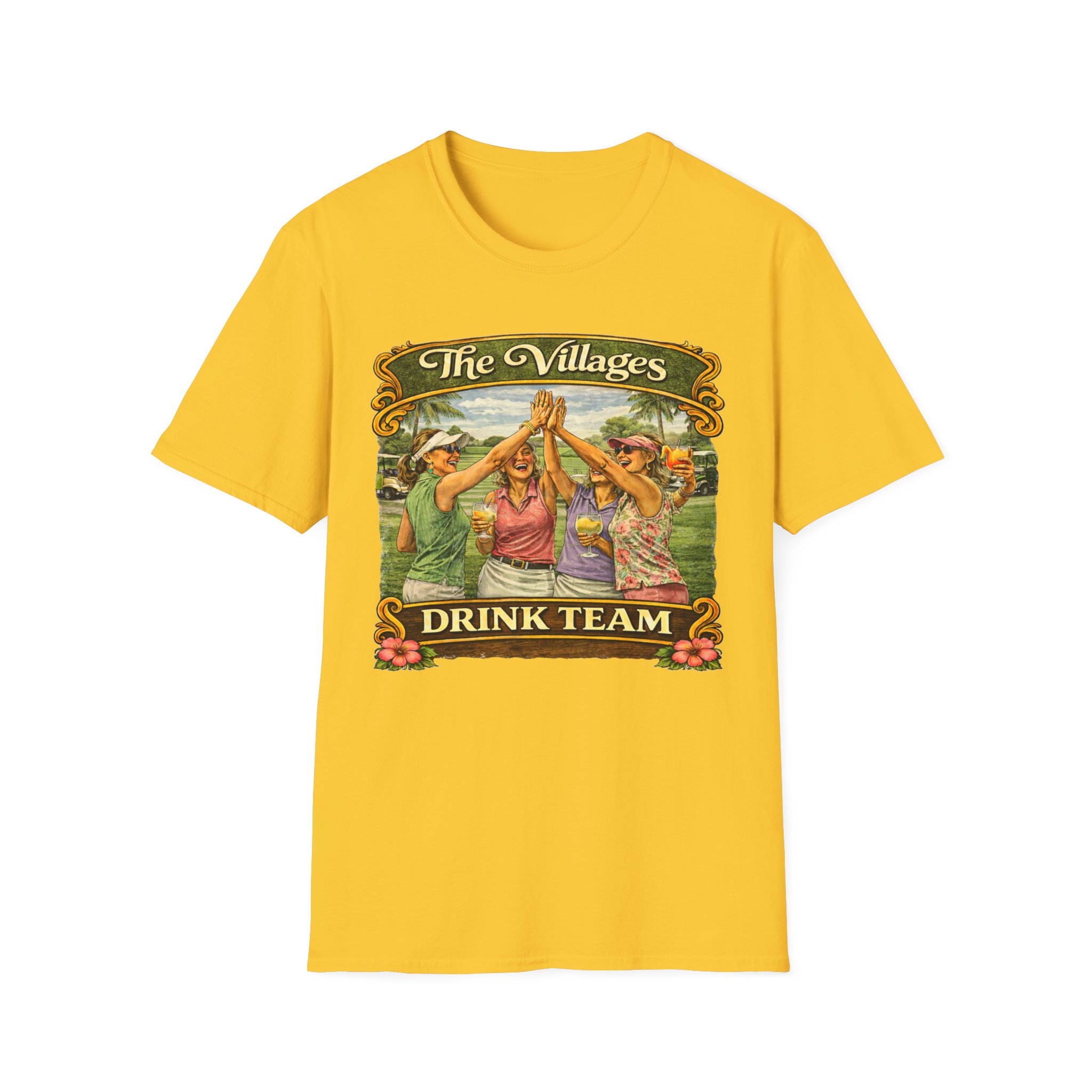 The Villages Drink Team Shirt | Funny Ladies Golf & Cocktail Tee | Florida Retirement Party Shirt | The Villages, Florida ladies | SassyUsa - Image 10
