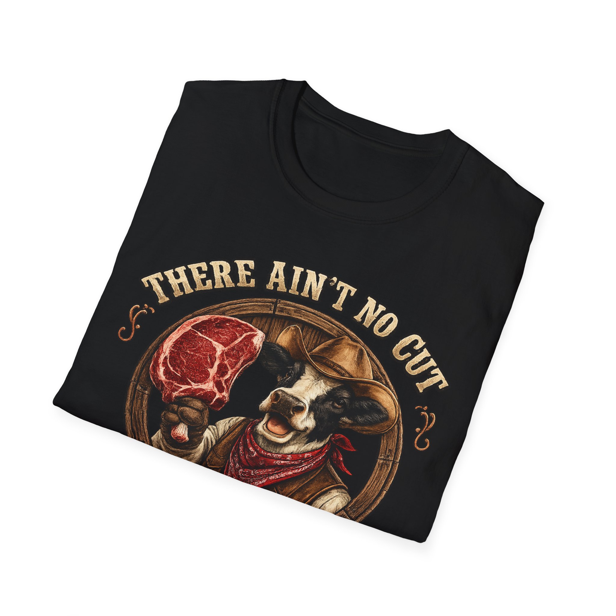 🥩 THERE AIN’T NO CUT LIKE A COWBOY CUT T-Shirt | Funny Western Steak Shirt | Cowboy BBQ Tee | Country Cow Shirt | Ranch Humor Graphic Tee | Brownwood Style Apparel | FREE Shipping - Image 8