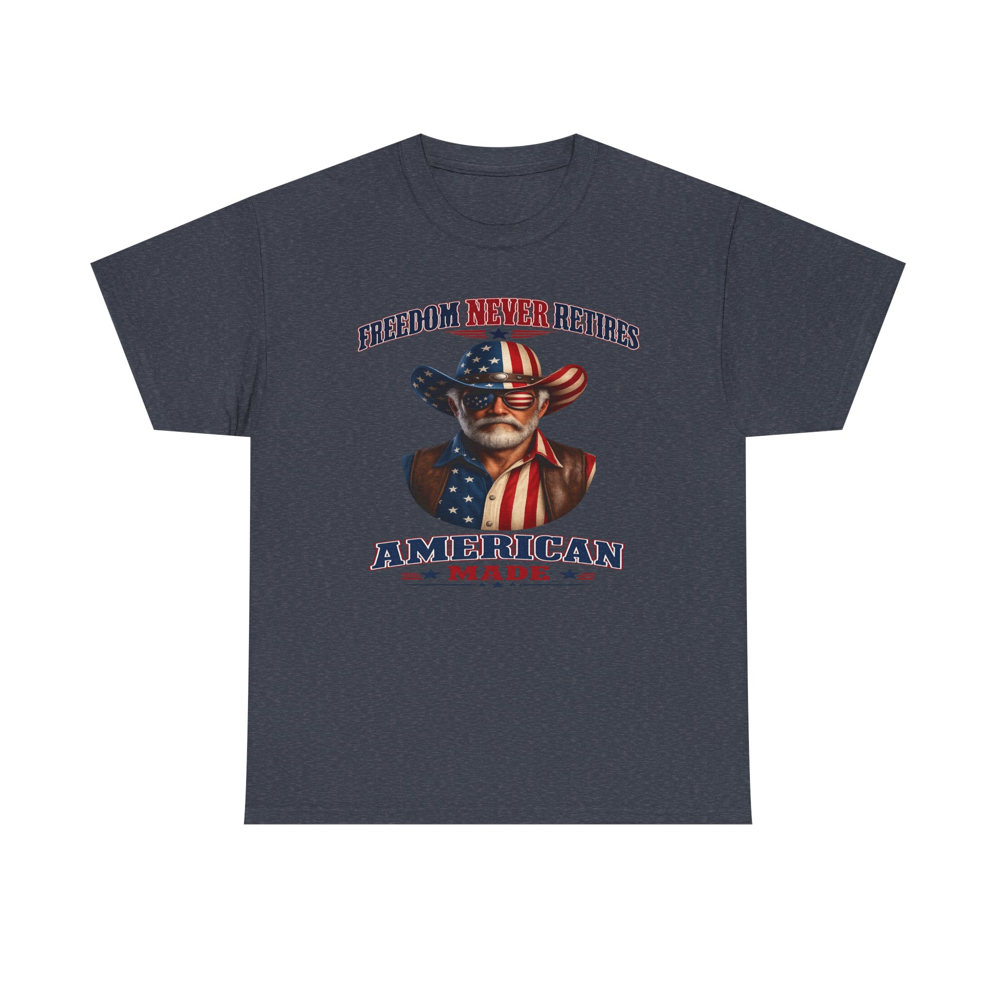 Freedom Never Retires Patriotic Tee - Image 21