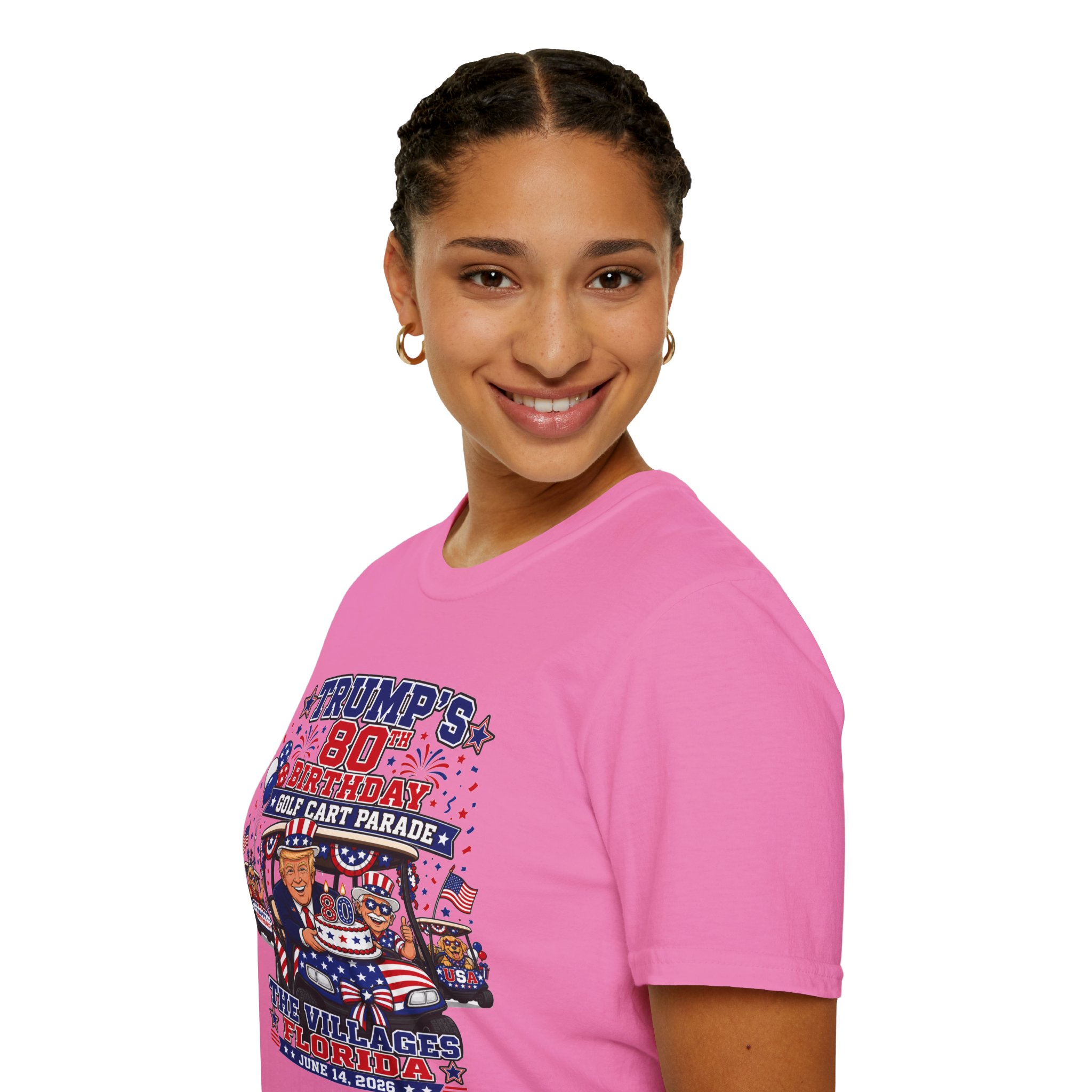 Trump 80th Birthday Golf Cart Parade Shirt 🇺🇸 | The Villages Florida June 14 2026 | Patriotic Golf Cart Party Tee | SassyUSA | USA Celebration - Image 15