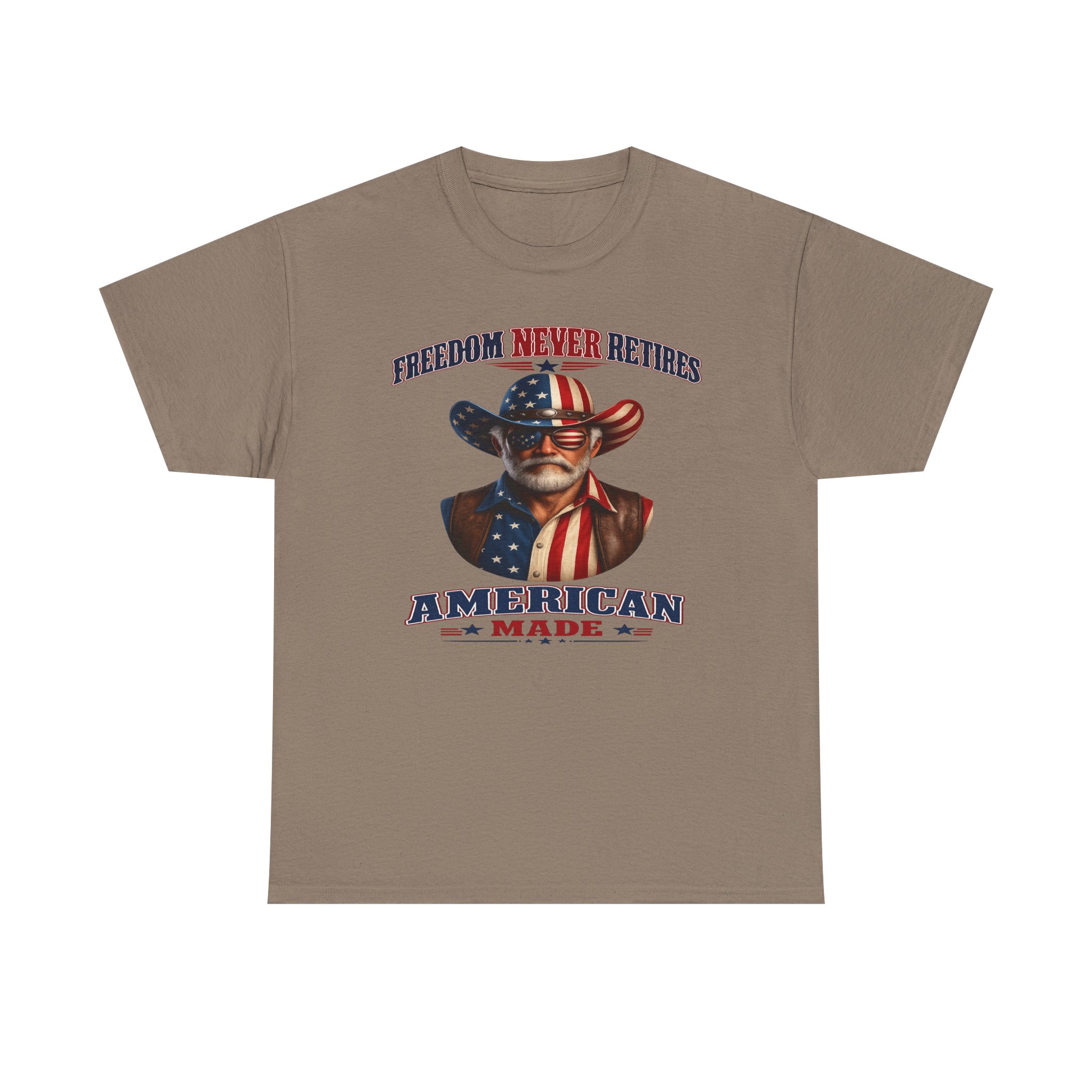 Freedom Never Retires Patriotic Tee - Image 17