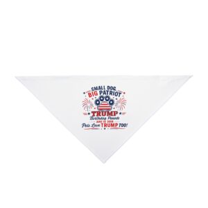 πΆParade Pup Patriot Bandana πΊπΈπΎ β βSmall Dog. Big Patriot.β β Limited 2026 Trump Birthday Parade Edition