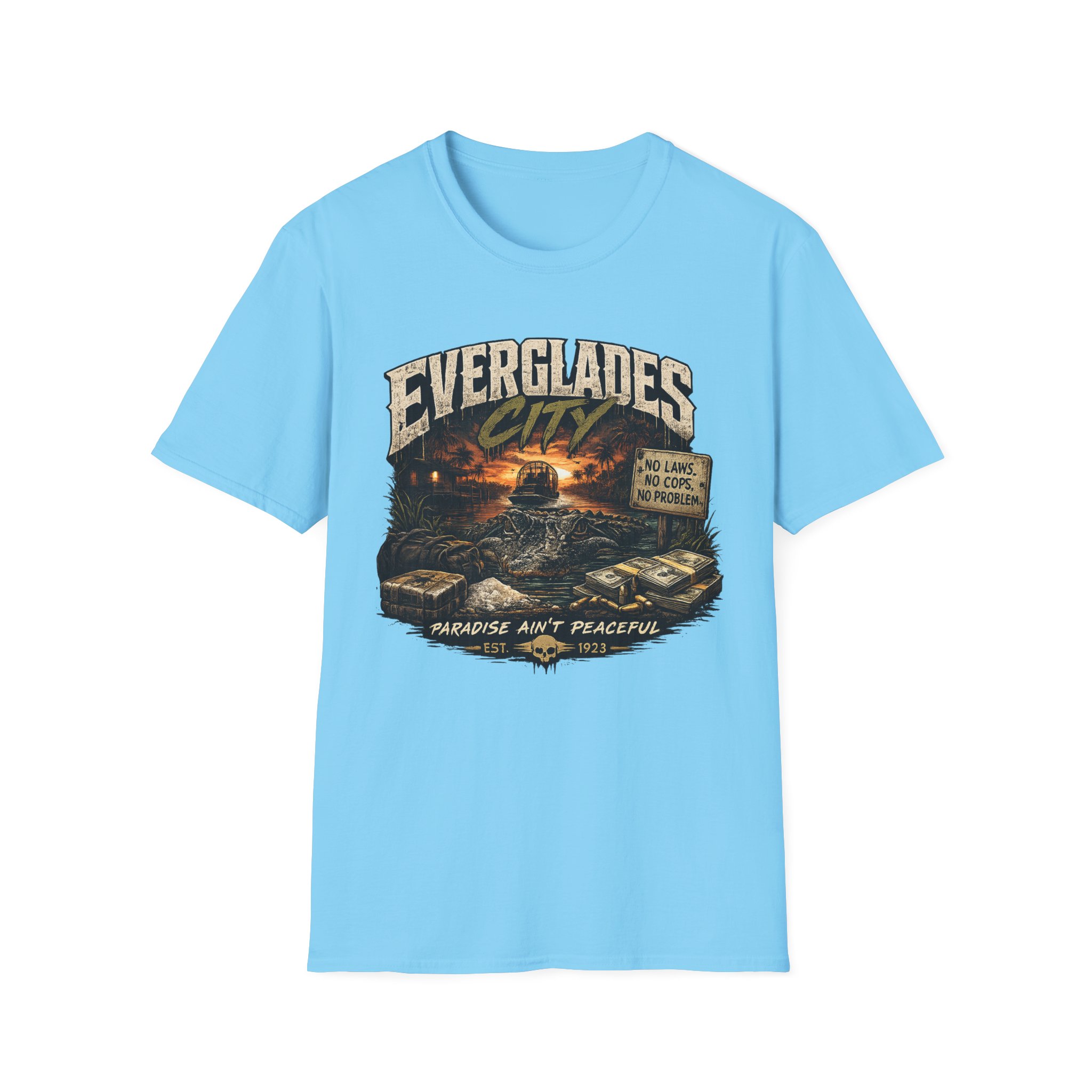 Paradise Ainβt Peaceful β Everglades City Tee ππ₯π΄ (Free Shipping) | Everglades City, Florida | SassyUSA - Image 13