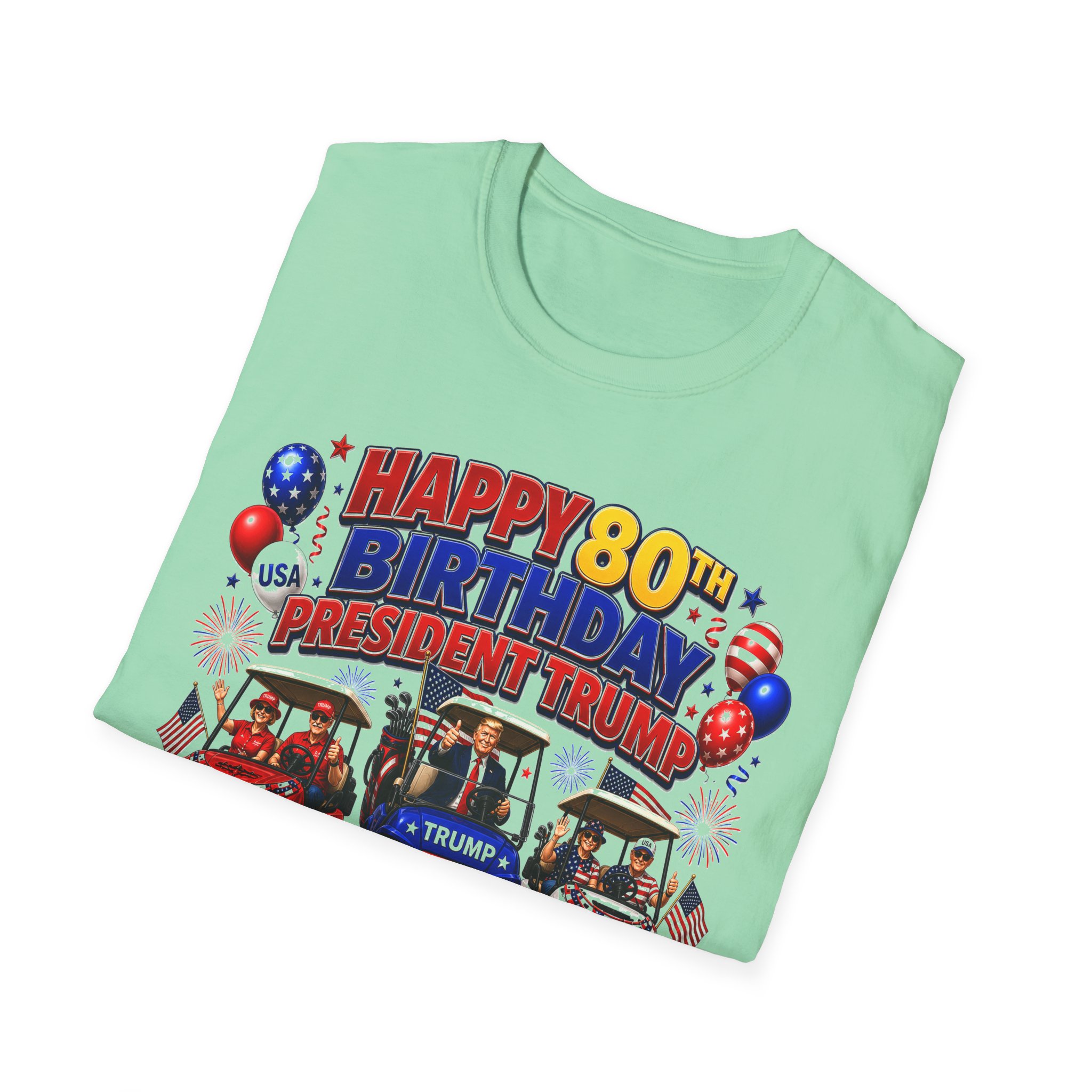 Happy 80th Birthday President Trump Shirt 🇺🇸 | Villages Golf Cart Parade 2026 Tee | June 14 Event Shirt | Patriotic USA Trump Shirt | FREE SHIPPING - Image 11