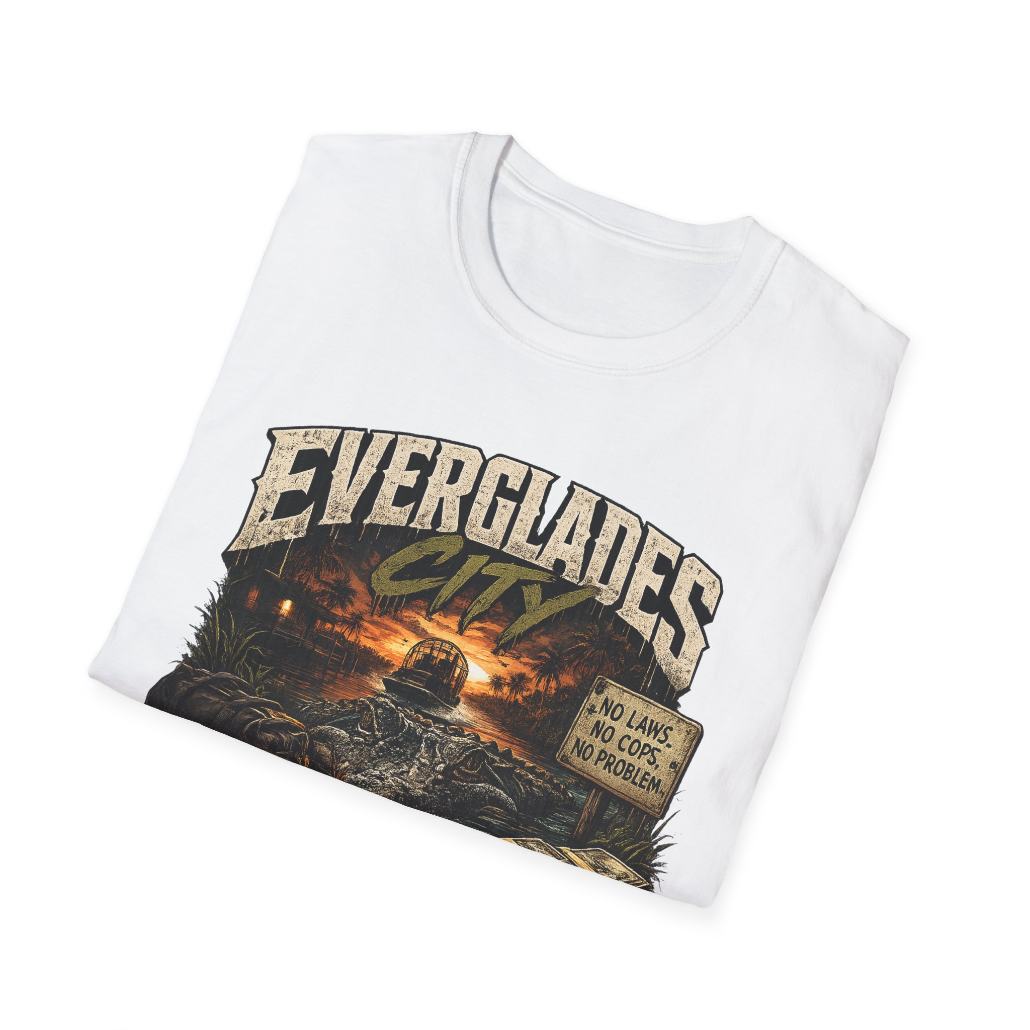 Paradise Ainβt Peaceful β Everglades City Tee ππ₯π΄ (Free Shipping) | Everglades City, Florida | SassyUSA - Image 5