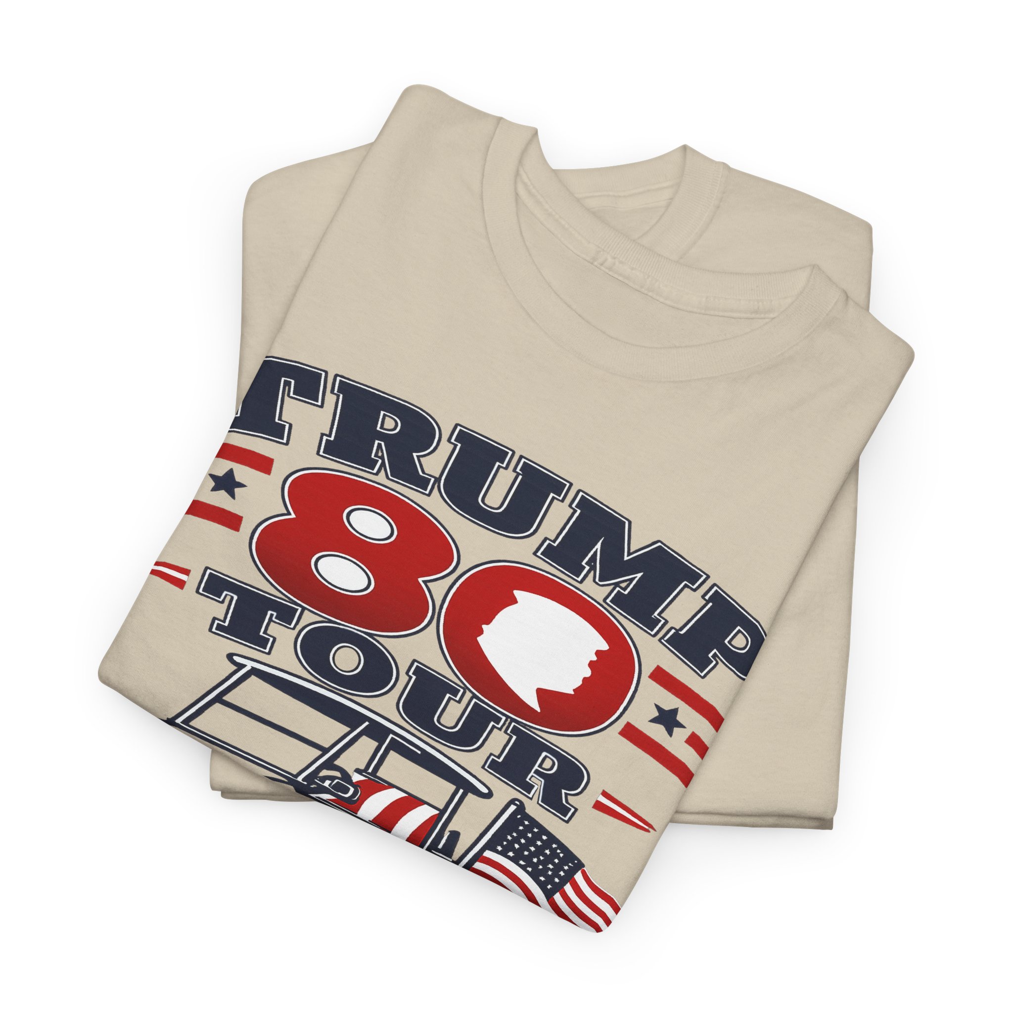 ⛳ Golf Cart Parade June 14, 2026 | TRUMP 80 | The Villages Florida Patriotic T-Shirt | Red White & Blue Retirement Party Tee 🎆 FREE SHIPPING.... - Image 5
