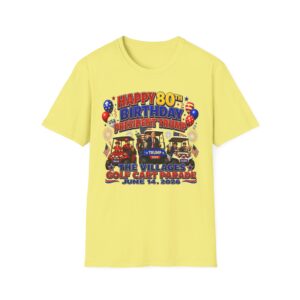 Happy 80th Birthday President Trump Shirt 🇺🇸 | Villages Golf Cart Parade 2026 Tee | June 14 Event Shirt | Patriotic USA Trump Shirt | FREE SHIPPING