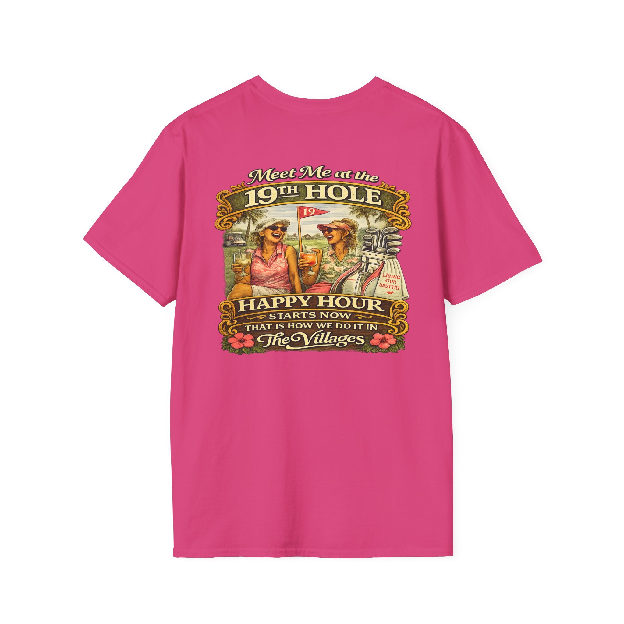 The Villages Drink Team Shirt | Funny Ladies Golf & Cocktail Tee | Florida Retirement Party Shirt | The Villages, Florida ladies | SassyUsa - Image 2