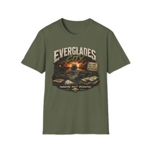 Paradise Ain’t Peaceful – Everglades City Tee 🐊🔥🌴 (Free Shipping) | Everglades City, Florida | SassyUSA