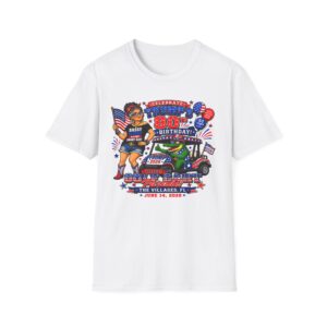 π Trumpβs 80th Birthday Golf Cart Parade Shirt πΊπΈ The Villages FL 2026 π Patriotic Funny Retired Life Tee πΊ USA Celebration T-Shirt