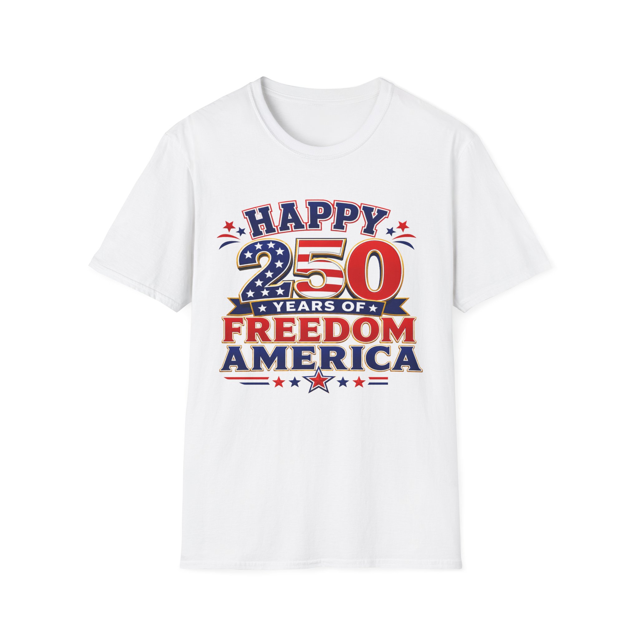 HAPPY 250 YEARS OF FREEDOM AMERICA T-SHIRT - Image 2