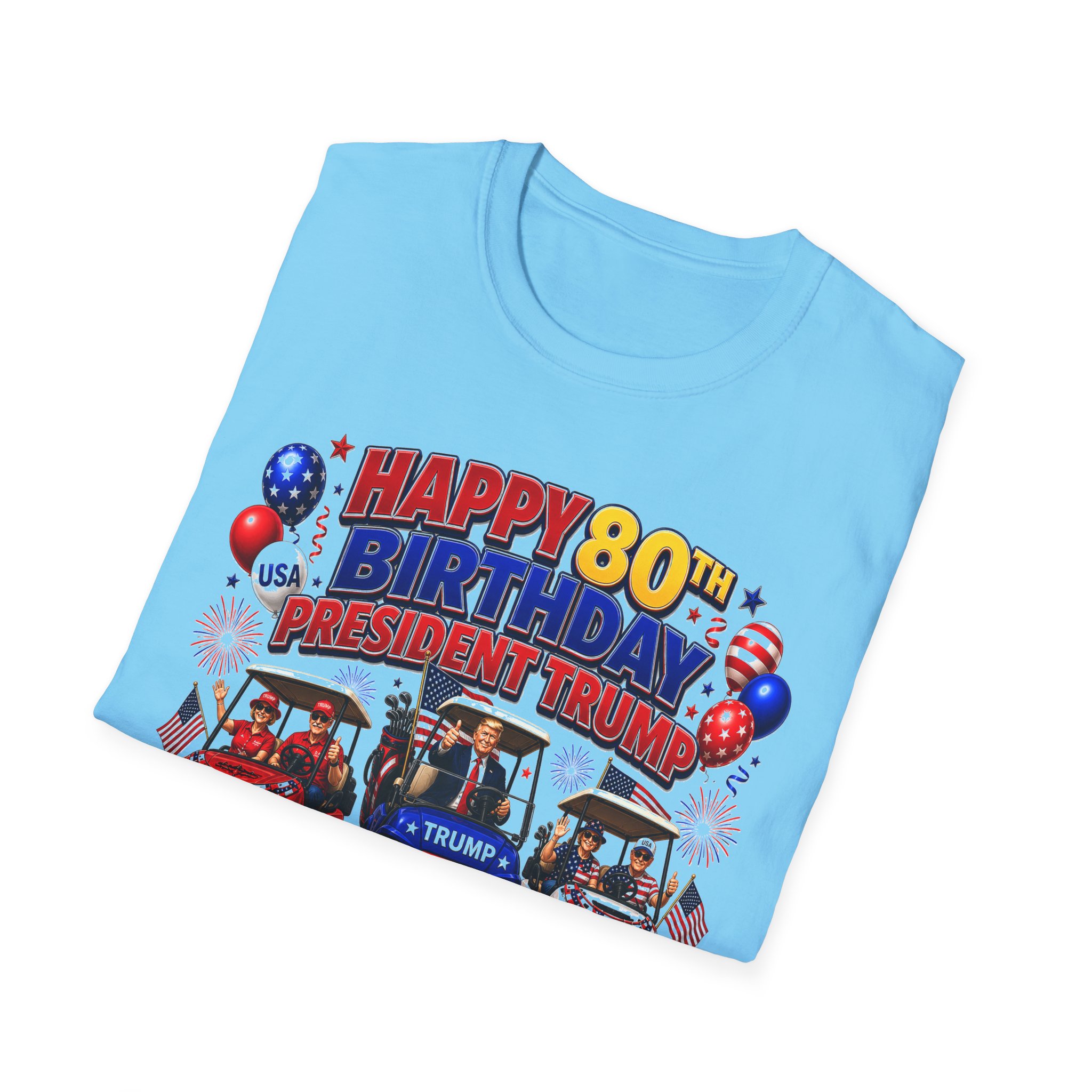Happy 80th Birthday President Trump Shirt 🇺🇸 | Villages Golf Cart Parade 2026 Tee | June 14 Event Shirt | Patriotic USA Trump Shirt | FREE SHIPPING - Image 14