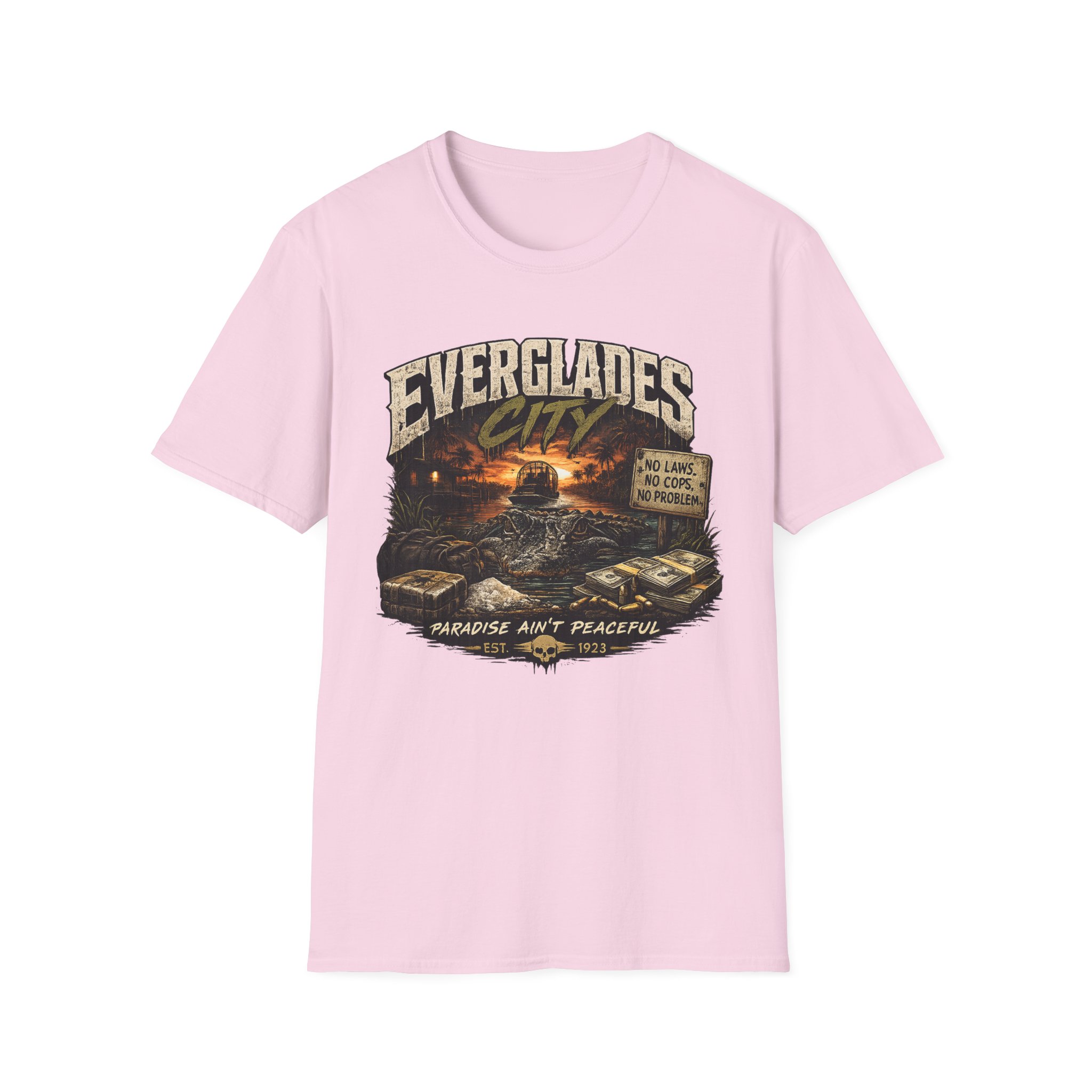 Paradise Ainβt Peaceful β Everglades City Tee ππ₯π΄ (Free Shipping) | Everglades City, Florida | SassyUSA - Image 16