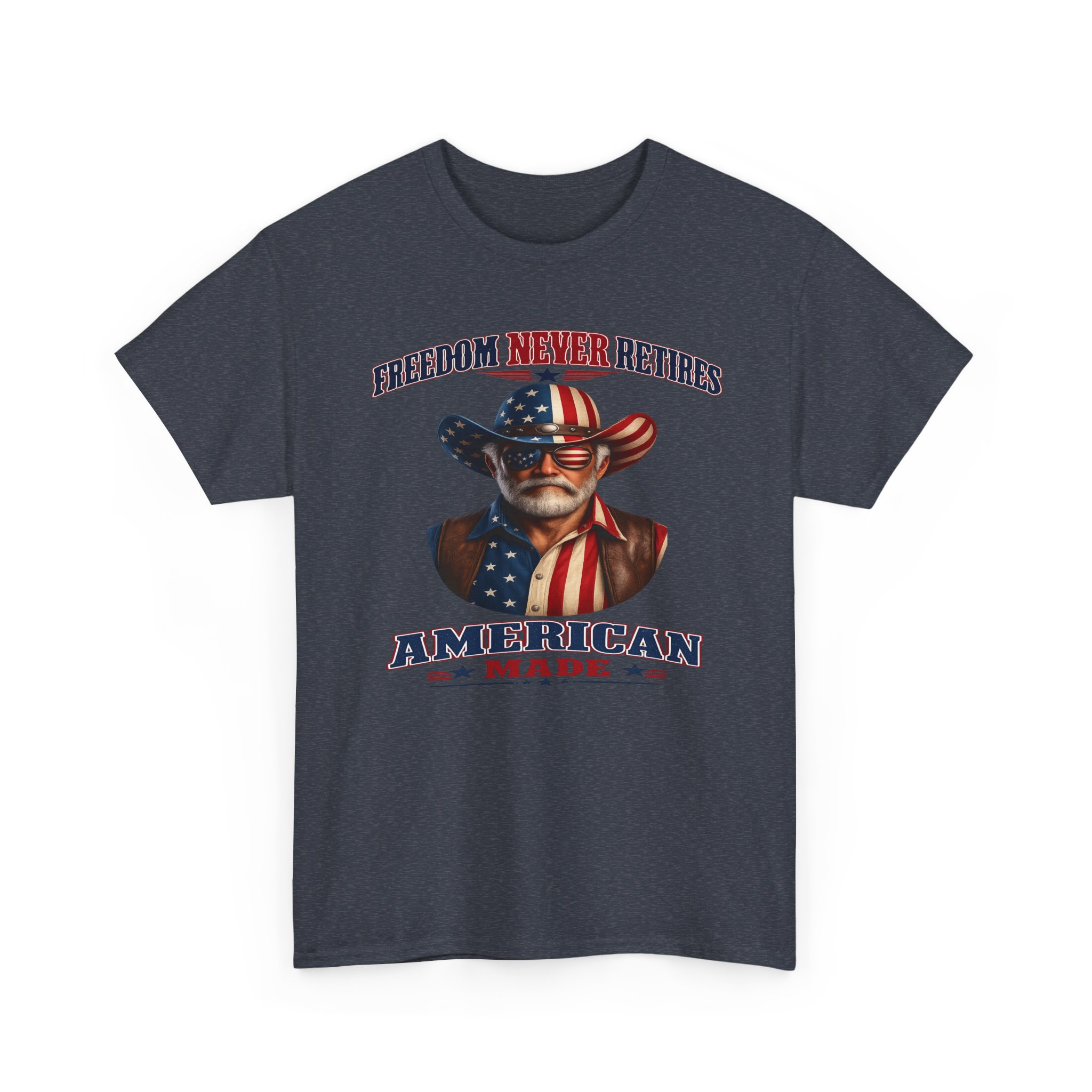 Freedom Never Retires Patriotic Tee - Image 23