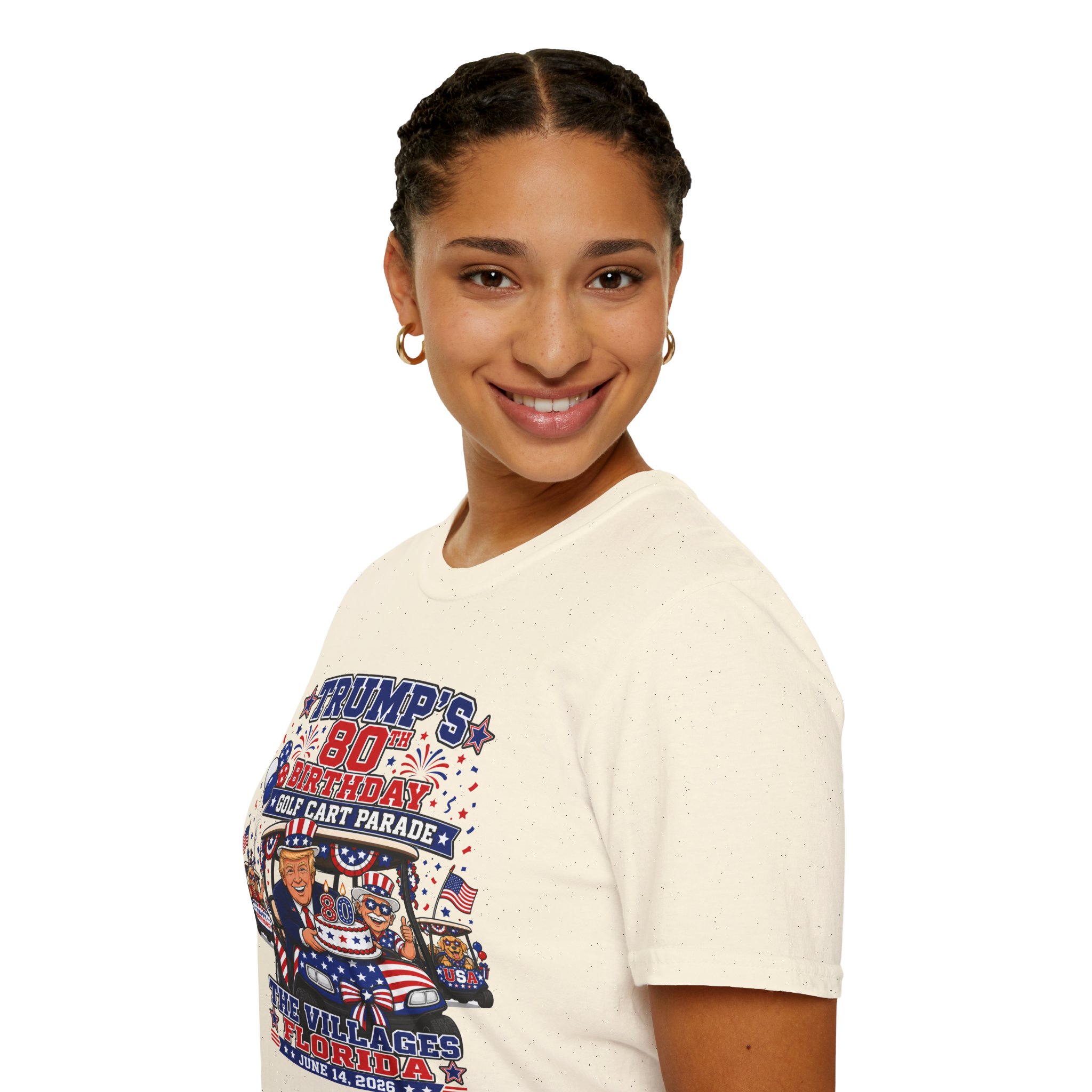 Trump 80th Birthday Golf Cart Parade Shirt 🇺🇸 | The Villages Florida June 14 2026 | Patriotic Golf Cart Party Tee | SassyUSA | USA Celebration - Image 18