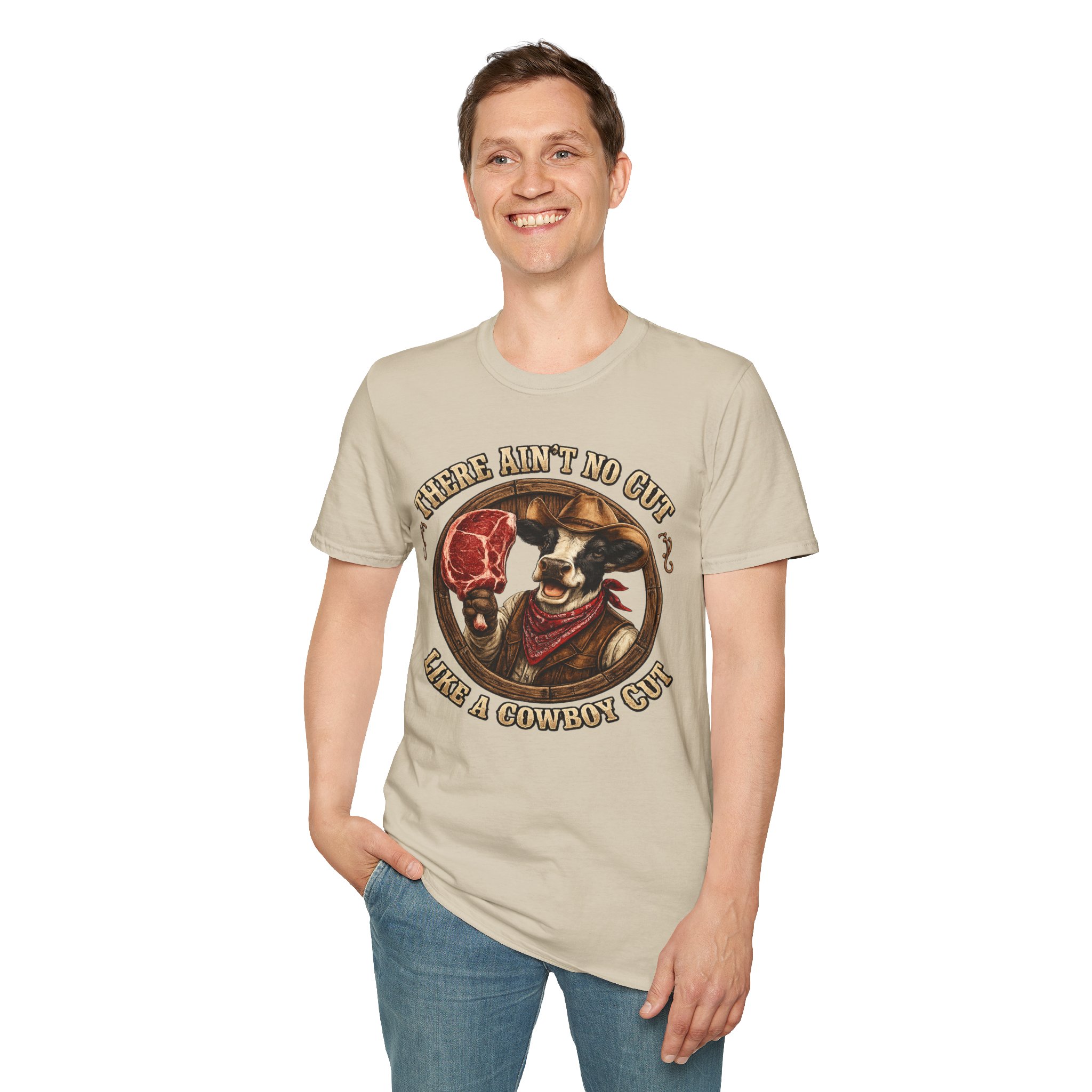 🥩 THERE AIN’T NO CUT LIKE A COWBOY CUT T-Shirt | Funny Western Steak Shirt | Cowboy BBQ Tee | Country Cow Shirt | Ranch Humor Graphic Tee | Brownwood Style Apparel | FREE Shipping - Image 18
