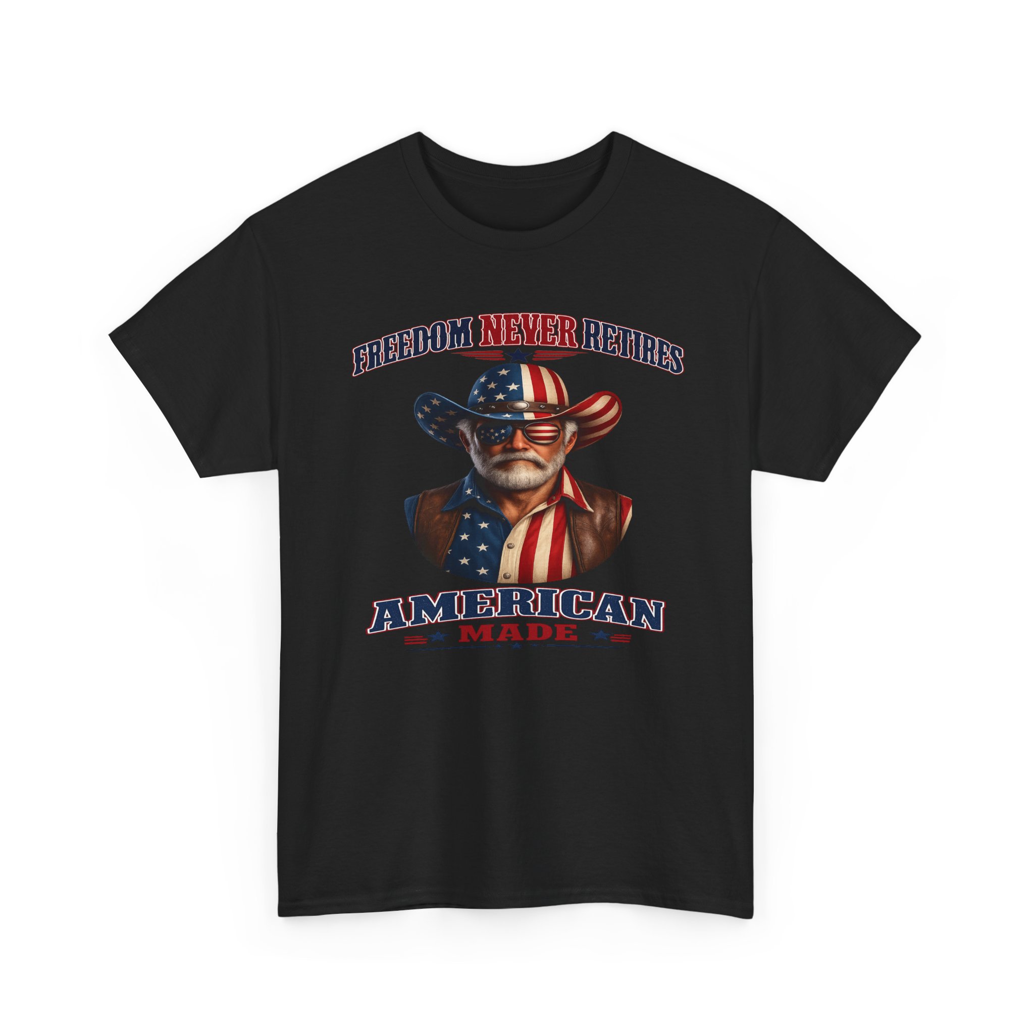 Freedom Never Retires Patriotic Tee - Image 11