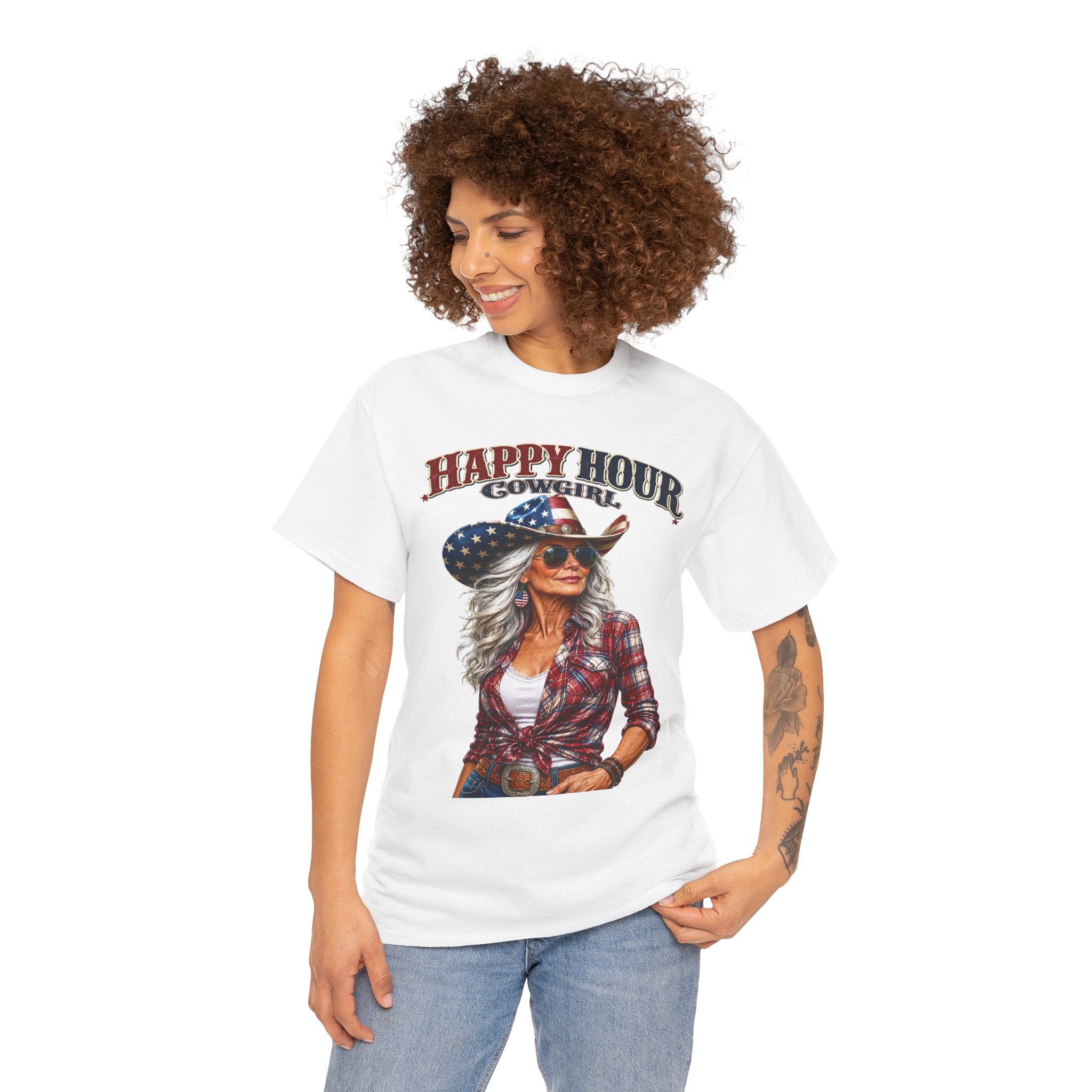 🍹 Happy Hour Cowgirl T-Shirt 🤠🔥 - Image 2