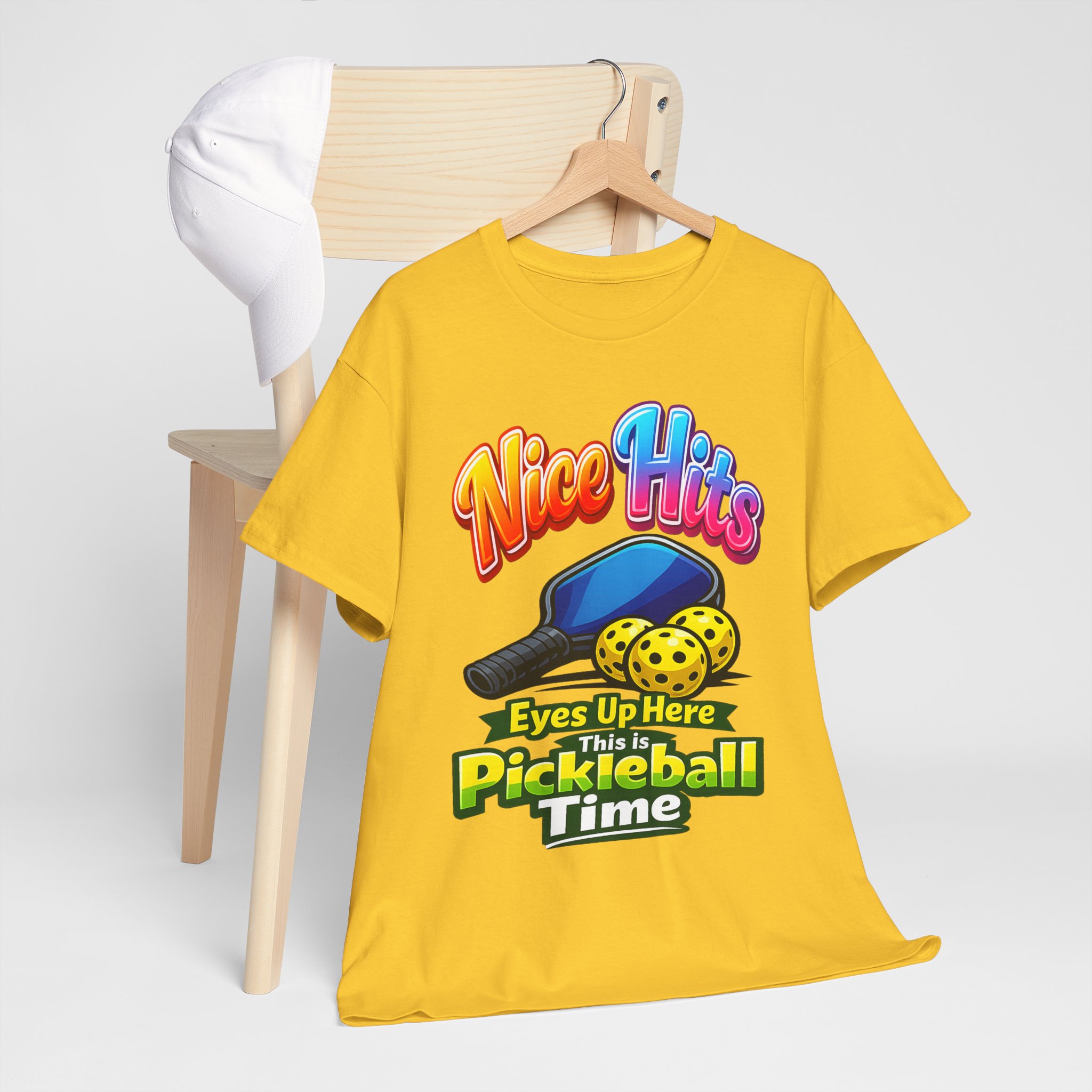 ππ Nice Hits!β’ Eyes Up Here Pickleball T-Shirt | Funny Women's Pickleball Tee | Summer of Pickleball | FREE Shipping πΊπΈ - Image 14