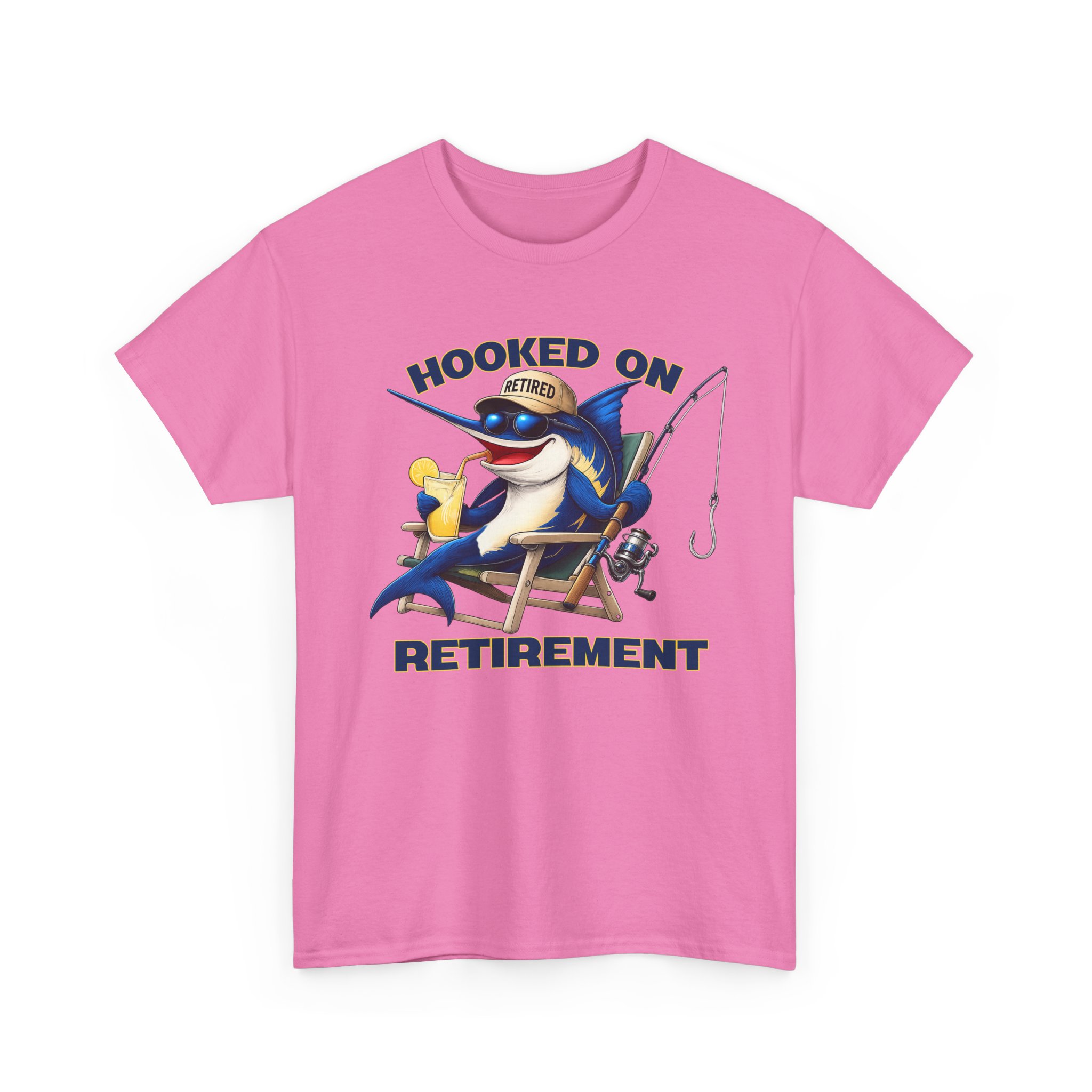 Hooked On Retirement Fishing Shirt | Funny Retired Fisherman Marlin Tee | Fish Florida Retirement Gift | Retired and Loving It - Image 23