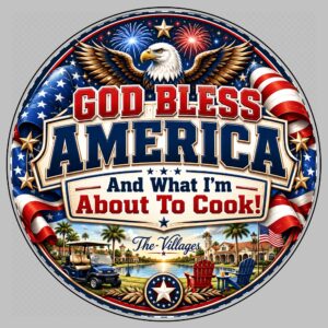 God Bless America™ Patriotic Round Glass Cutting Board | 11.8" Premium Tempered Glass Kitchen Decor | $65.99 FREE Shipping