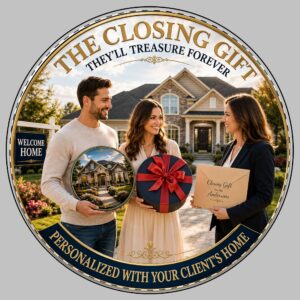 Luxury Realtor Closing Gifts | Personalized Home Portrait Memory Boards | SassyUSA