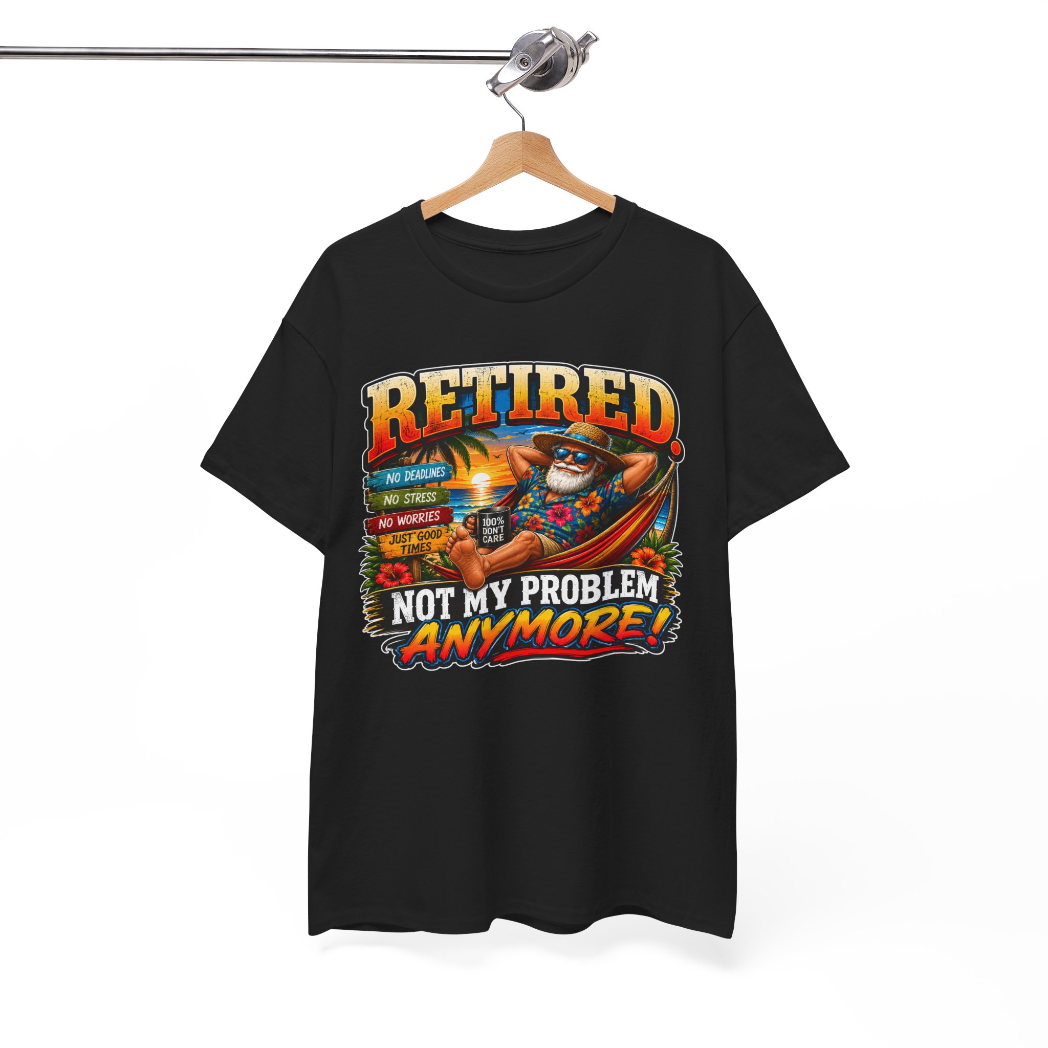 Retired. Not My Problem Anymore™ | Funny Retirement T-Shirt | SassyUSA Exclusive - Image 2