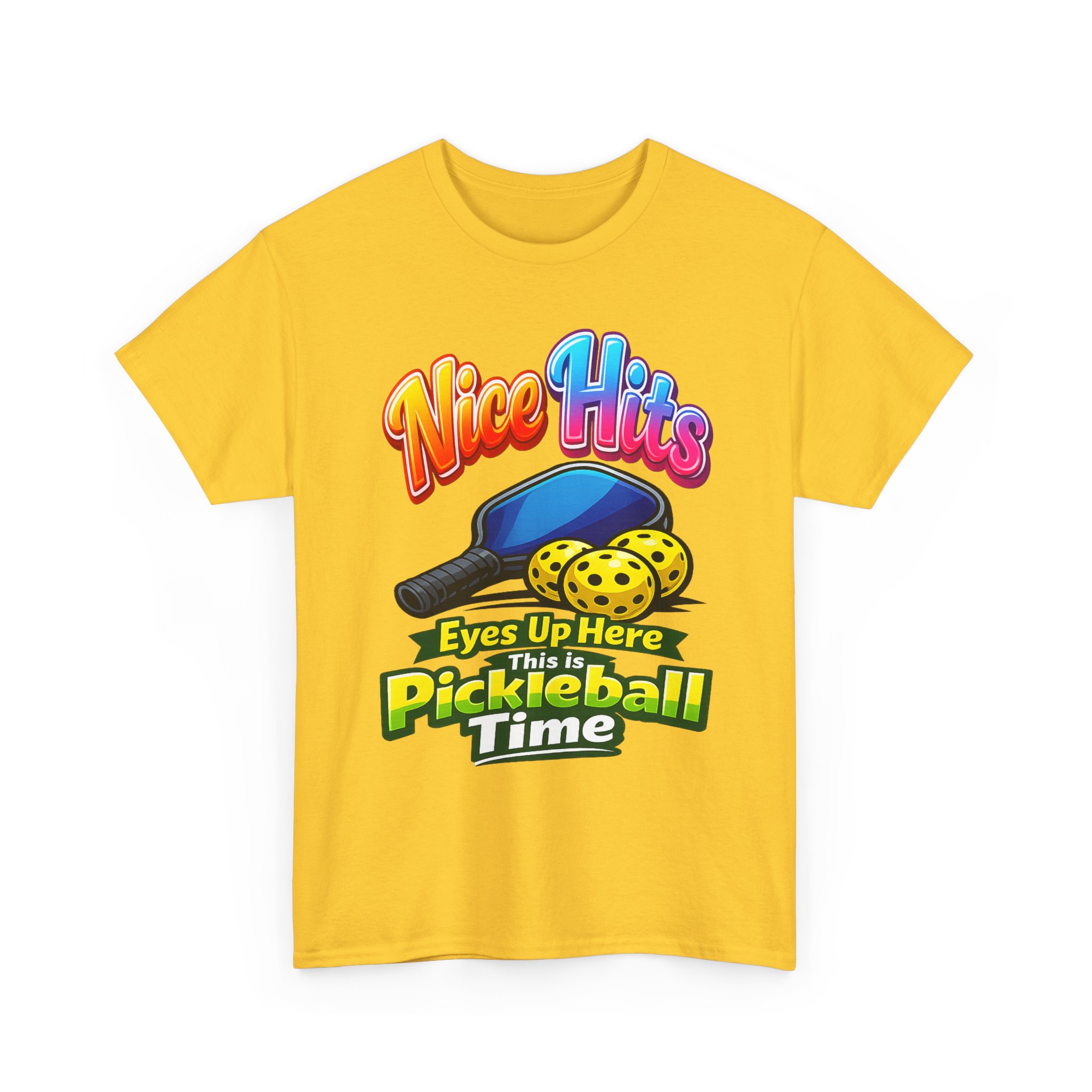 ππ Nice Hits!β’ Eyes Up Here Pickleball T-Shirt | Funny Women's Pickleball Tee | Summer of Pickleball | FREE Shipping πΊπΈ - Image 13