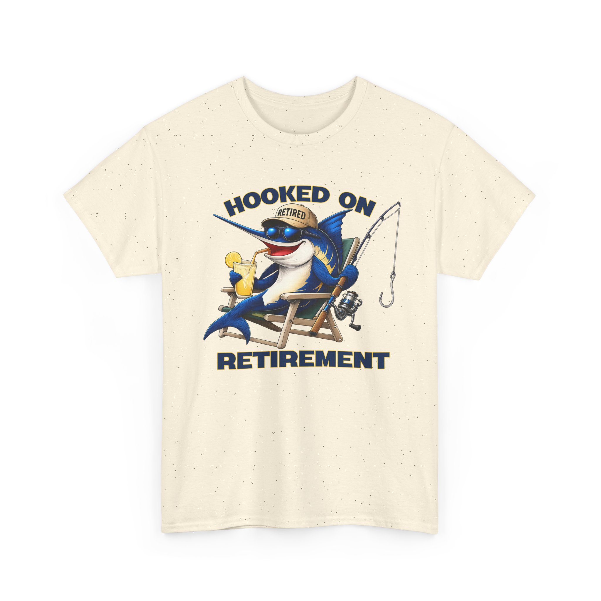 Hooked On Retirement Fishing Shirt | Funny Retired Fisherman Marlin Tee | Fish Florida Retirement Gift | Retired and Loving It - Image 11