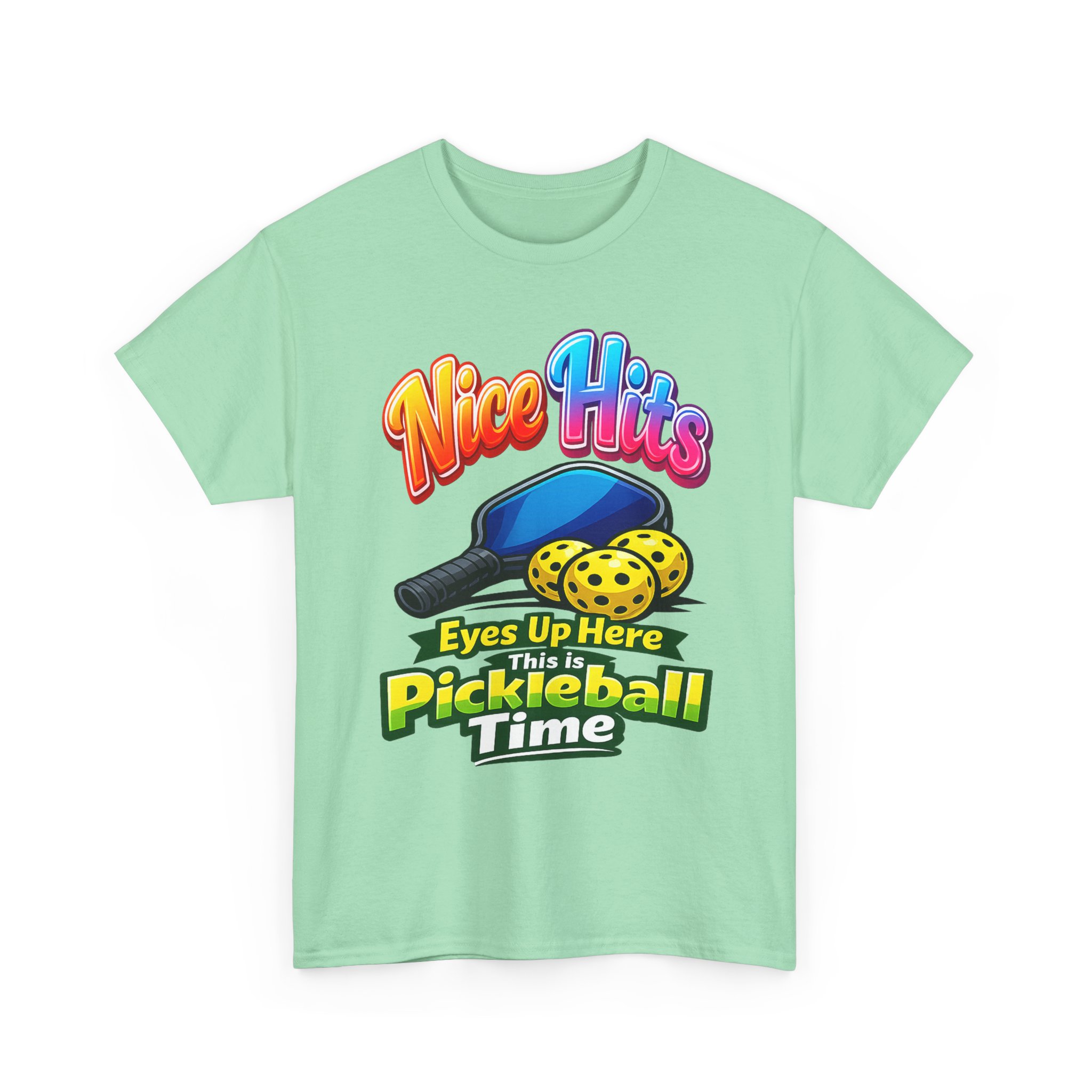 ππ Nice Hits!β’ Eyes Up Here Pickleball T-Shirt | Funny Women's Pickleball Tee | Summer of Pickleball | FREE Shipping πΊπΈ - Image 16