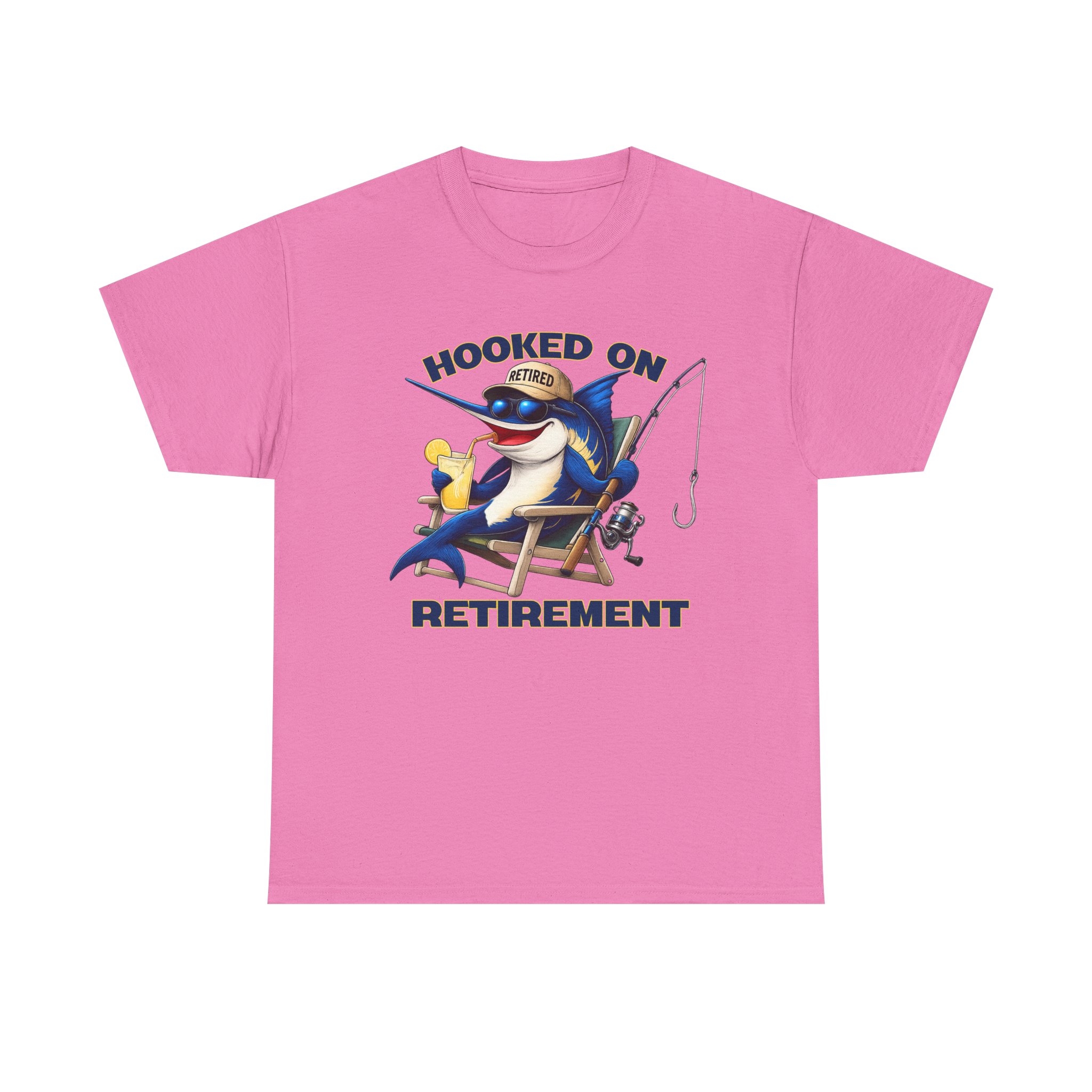Hooked On Retirement Fishing Shirt | Funny Retired Fisherman Marlin Tee | Fish Florida Retirement Gift | Retired and Loving It - Image 21
